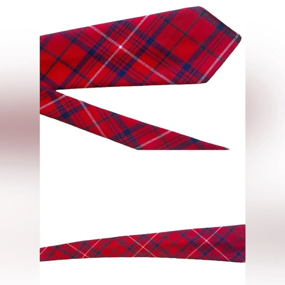 Excellent condition Scottish wool authentic 1960’s “Rose”  tartan tie - Picture 1 of 3